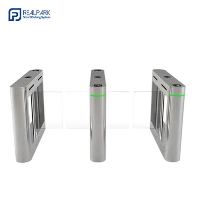 Buy SS304 Fingerprint Turnstile Entry Management Glass Swing Turnstile online manufacture