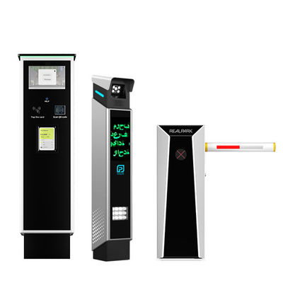 GCC Certified Smart Exit Ticket Station - Arabic/English Bilingual Display | MADA & Contactless Payment | Heat-Resistant (60°C) | Realpark RP-EXIT-TS02