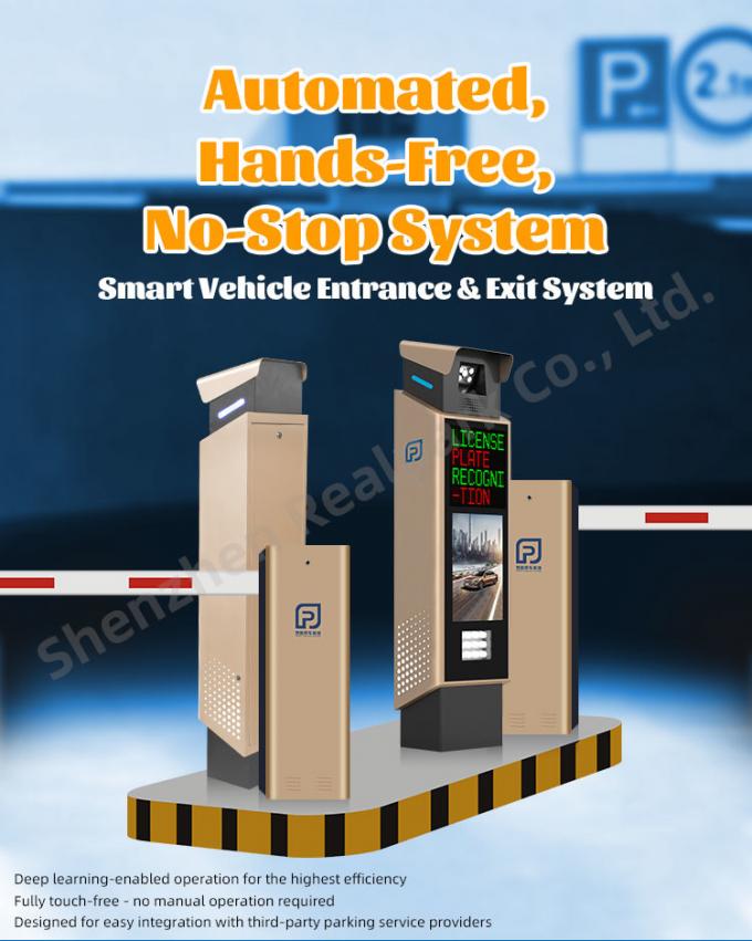 License Plate Recognition Parking System With LED Machine 4mp LPR Camera