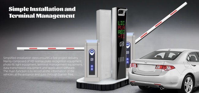 Seamless Vehicle Access LPR System 5MP License Plate Recognition Parking